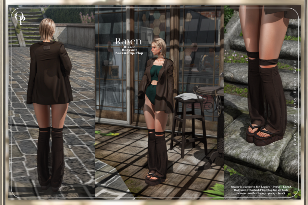 Raven Set - Legacy/MaitreyaX/Reborn/+mods, L$260-L$320 each/L$500-L$1260 each FP/L$2460 MP