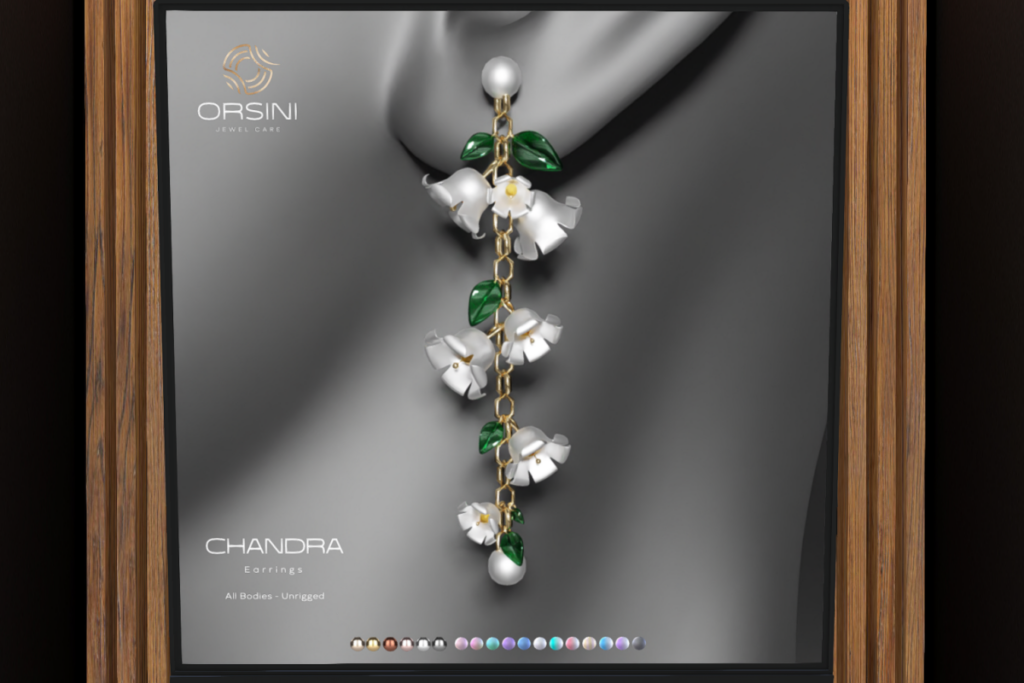 Chandra Earrings, L$289