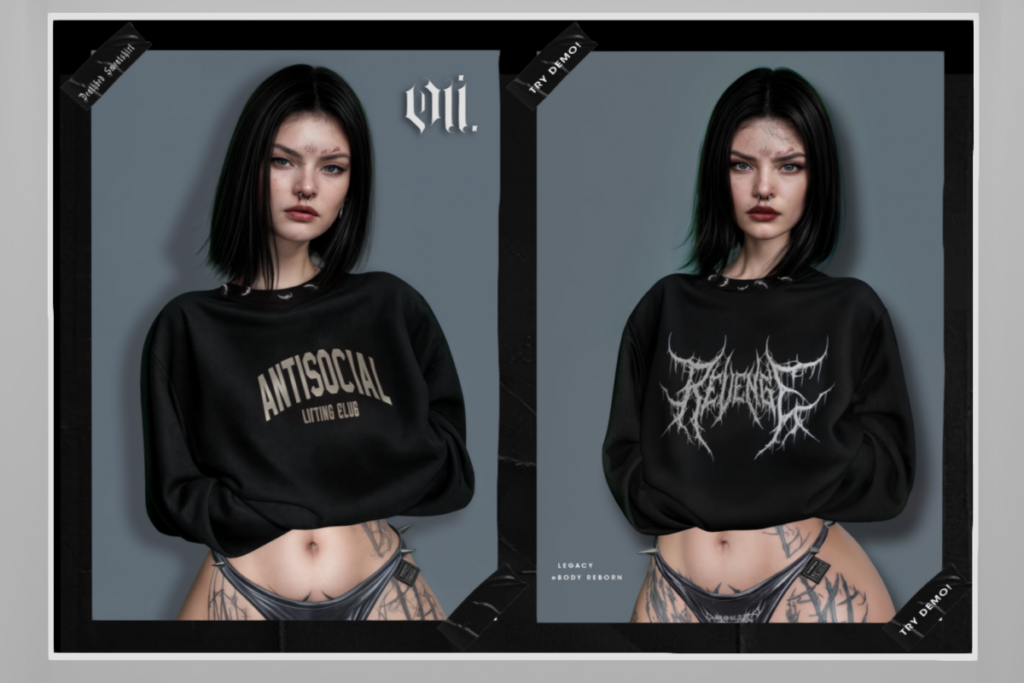 Deathbed Sweater - Legacy/Reborn, L$279 each/L$1899 FP