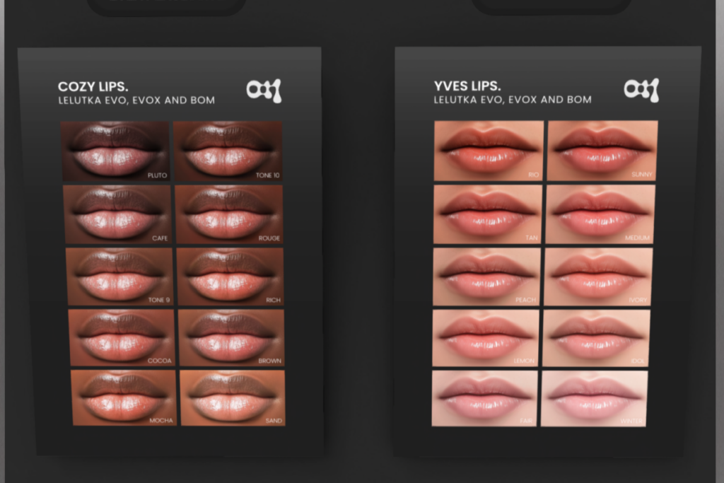 Cozy Lips - Evo/EvoX, L$295  | Yves Lips - Evo/EvoX, L$295