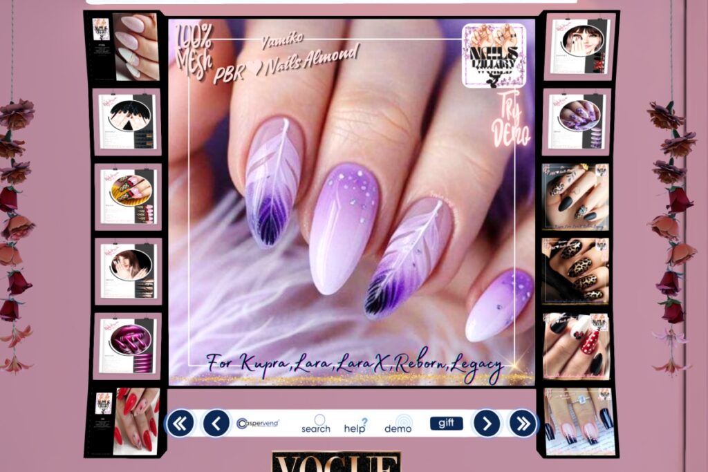 Yumiko Mesh Nails - Inithium/Legacy/Maitreya/Reborn/+mods, L$150