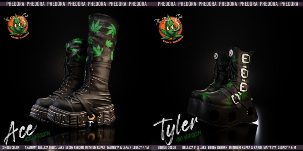 Ace Boots &amp; Tyler Boots - see ad for fits	&lt;a href=&quot;http://maps.secondlife.com/secondlife/Sandy%20Shores/41/214/25&quot;&gt;Teleport&lt;/a&gt;