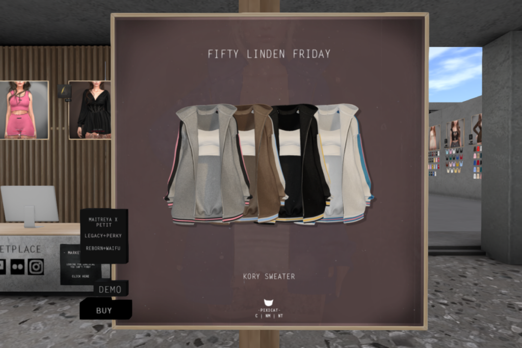 Kory Sweater - Legacy/MaitreyaX/Reborn/+mods	&lt;a href=&quot;http://maps.secondlife.com/secondlife/Pixicat/130/163/21&quot; target=&quot;_blank&quot;&gt;Teleport&lt;/a&gt;
