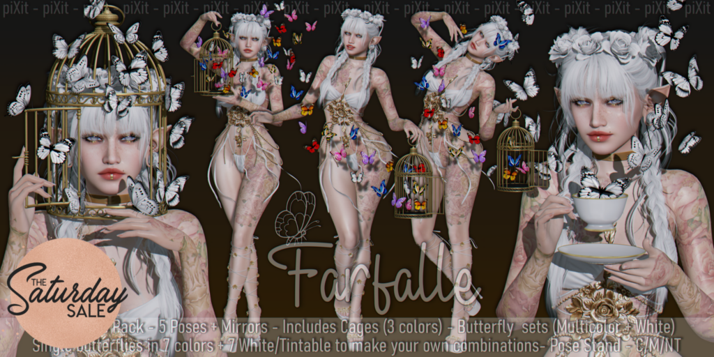 Farfalle Poses &amp; Props	&lt;a href=&quot;http://maps.secondlife.com/secondlife/Fashion%20Boulevard%20II/60/96/1127&quot;&gt;Teleport&lt;/a&gt;