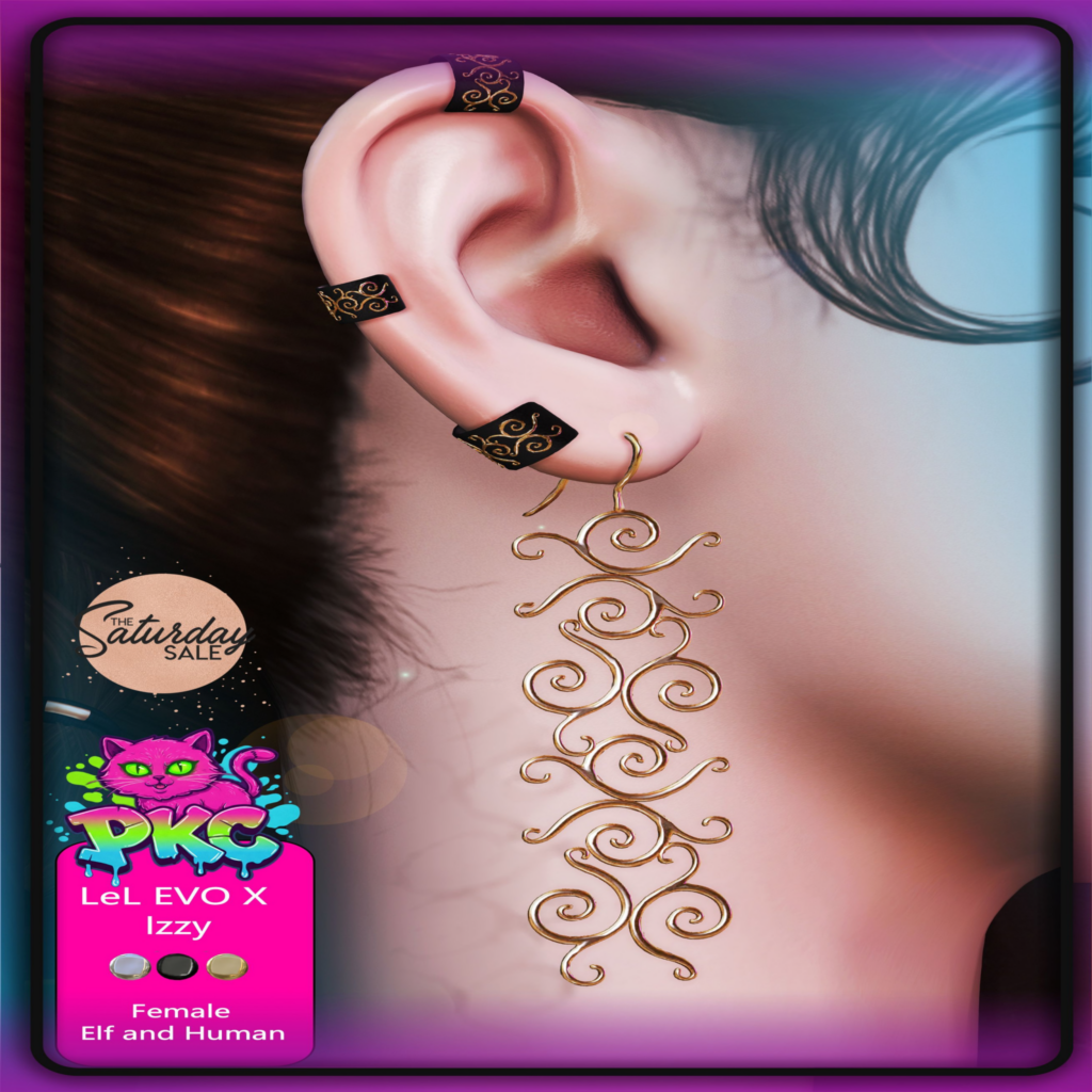 Izzy Earring - EvoX F Elf+Human	&lt;a href=&quot;http://maps.secondlife.com/secondlife/Forbidden%20Paradise/212/209/22&quot;&gt;Teleport&lt;/a&gt;