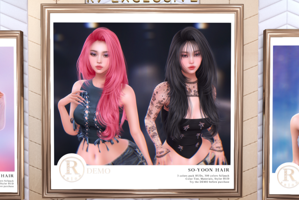 So-Yoon Hair, L$155-L$355 each/L$955 FP