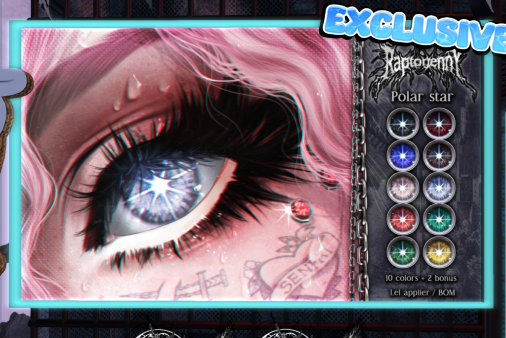 Polar Star Eyes - BOM/Lelutka, L$199 each
