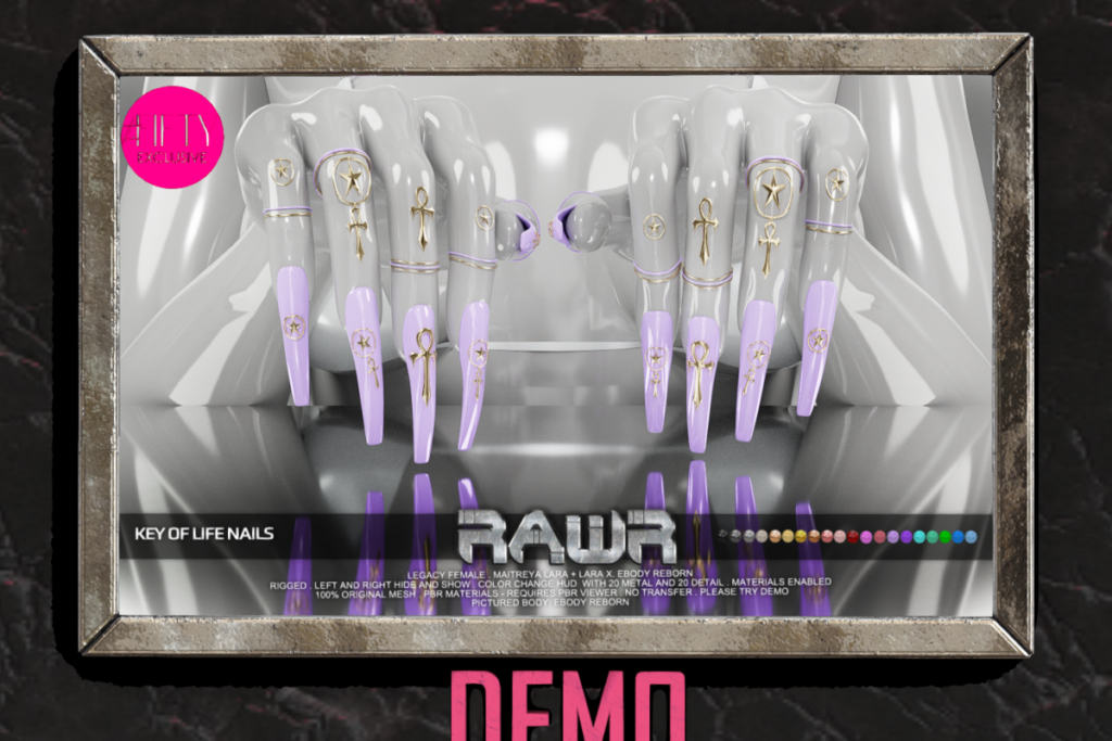 Key of Life Nails  - Legacy/Maitreya/Reborn/+mods, L$299