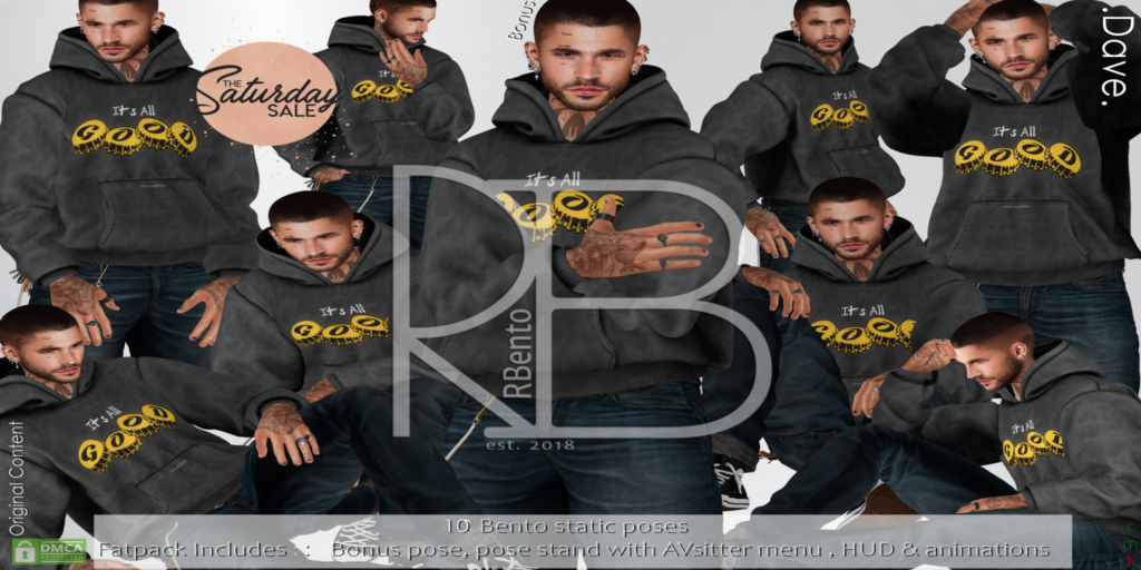 Dave Poses	&lt;a href=&quot;http://maps.secondlife.com/secondlife/Lorena%20Blue/55/35/23&quot;&gt;Teleport&lt;/a&gt;