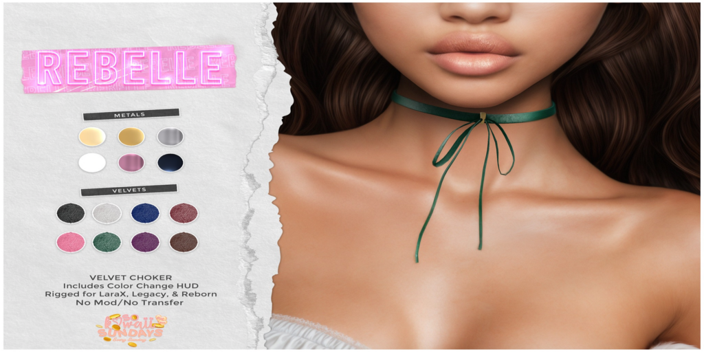 Velvet Choker - Legacy/MaitreyaX/Reborn	&lt;a href=&quot;http://maps.secondlife.com/secondlife/The%20Northern%20Forests/179/116/902&quot;&gt;Teleport&lt;/a&gt;