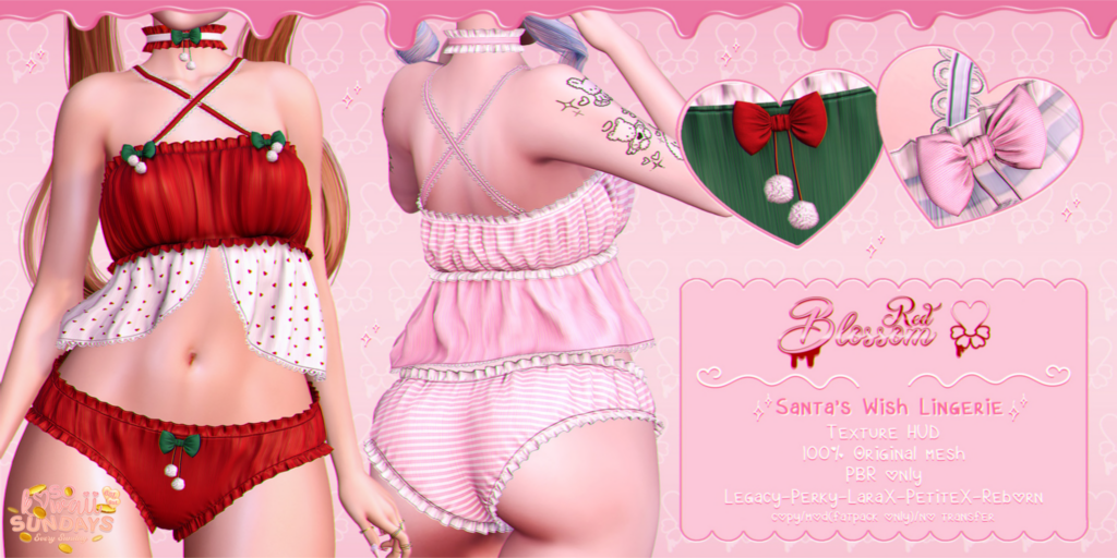 Santa&#039;s Wish Lingerie - Legacy/MaitreyaX/Reborn/+mods	&lt;a href=&quot;http://maps.secondlife.com/secondlife/Anhedonia/119/132/999&quot;&gt;Teleport&lt;/a&gt;