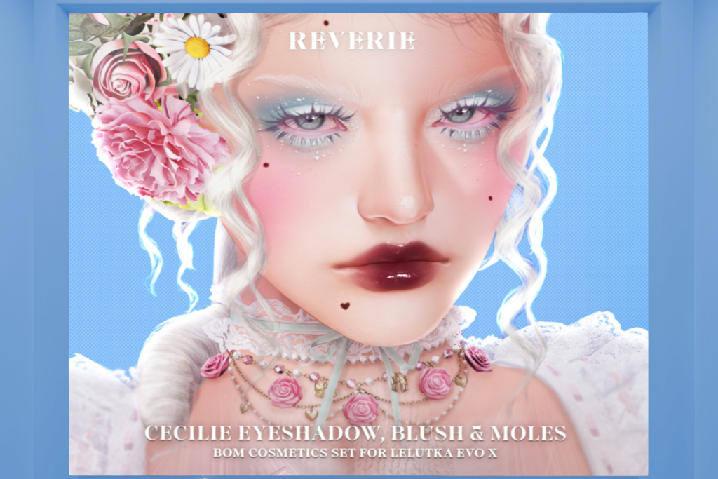 Cecile Eyeshadow, Blush and Moles - EvoX, L$199-L$285 each
