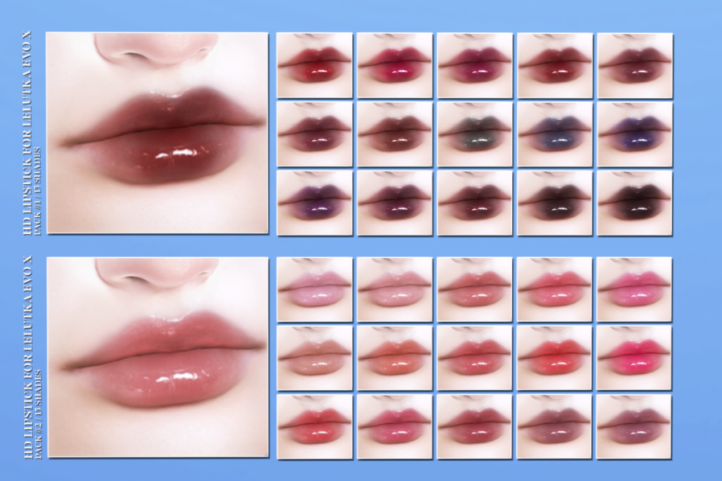 Rory Lip Tint - EvoX, L$250 each/L$400 FP