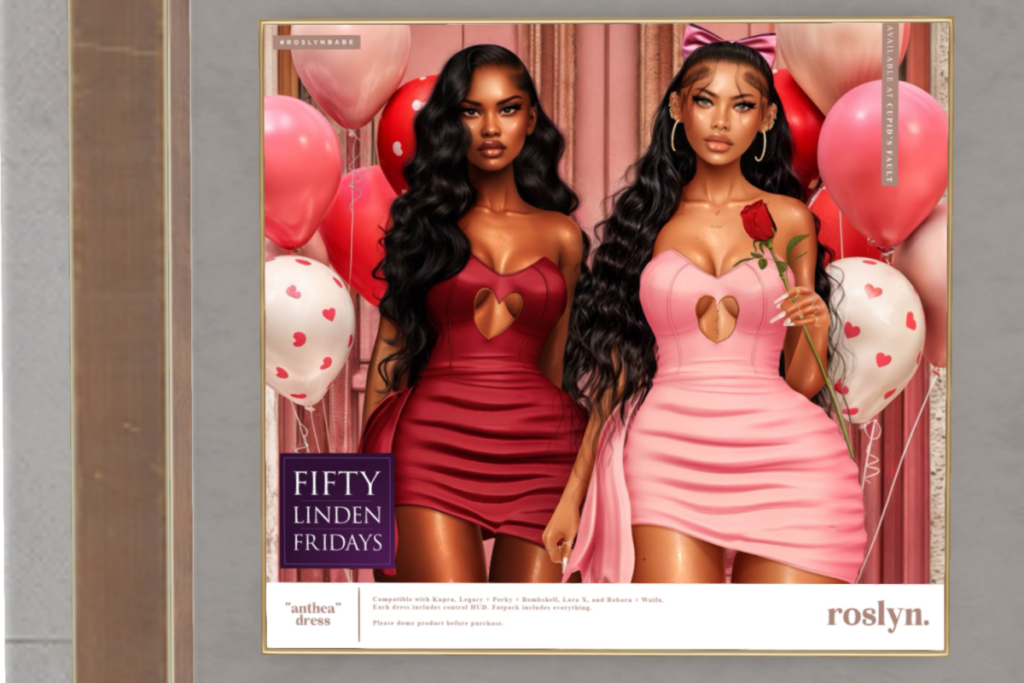 Anthea Dress  - Inithium/MaitreyaX/Legacy/Reborn/+mods	&lt;a href=&quot;http://maps.secondlife.com/secondlife/Roslyn%20Rue/133/157/24&quot; target=&quot;_blank&quot;&gt;Teleport&lt;/a&gt;
