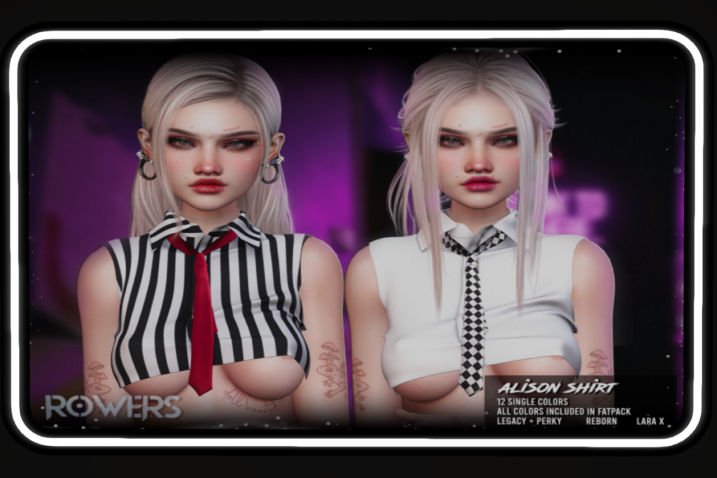 Alison Shirt - Legacy/MaitreyaX/Reborn/+mods, L$179 each/L$699 FP
