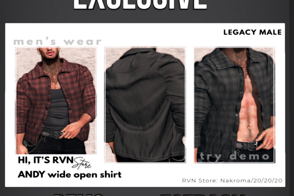 Andy Wide Open Shirt - Legacy, L$299