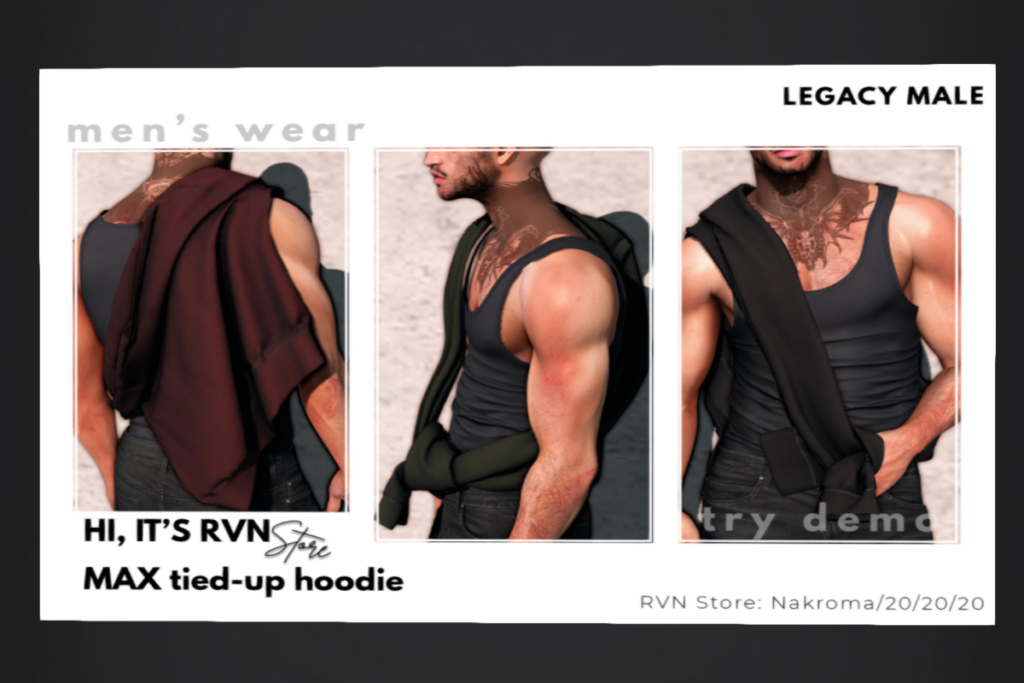 Max Tied-Up Hoodie - Legacy, L$199