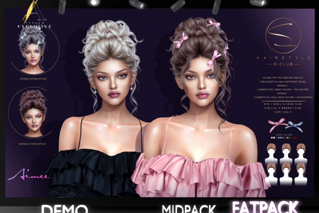 Aimee Hair, L$699-$999 each