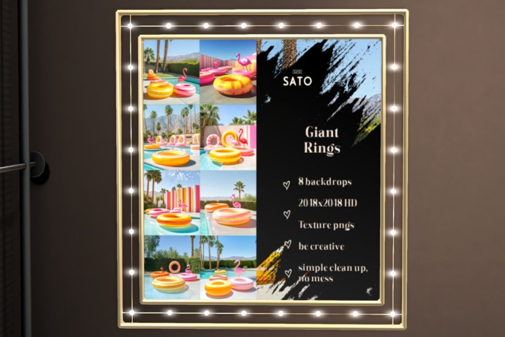 Giant Rings Backdrop Texture, L$180