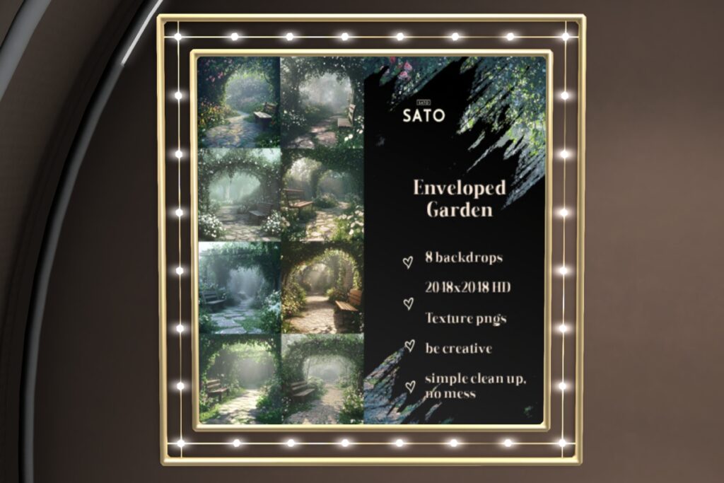 Enveloped Garden Backdrop Texture, L$180