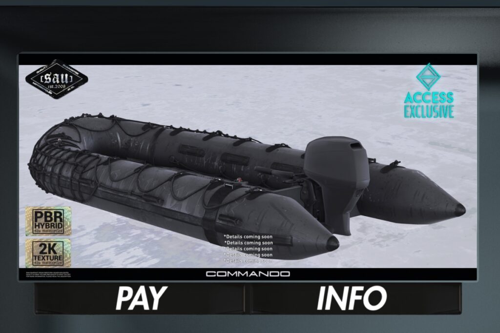 Commando Driveable Boat, L$1024