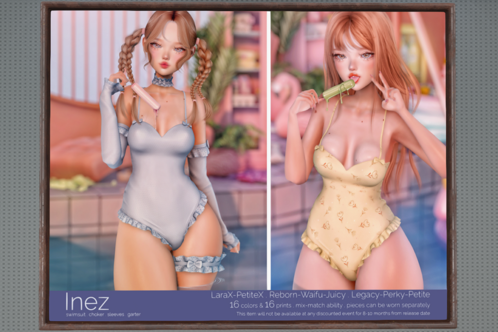 Inez Set - Legacy/MaitreyaX/Reborn/+mods, L$369 each/L$1399 FP