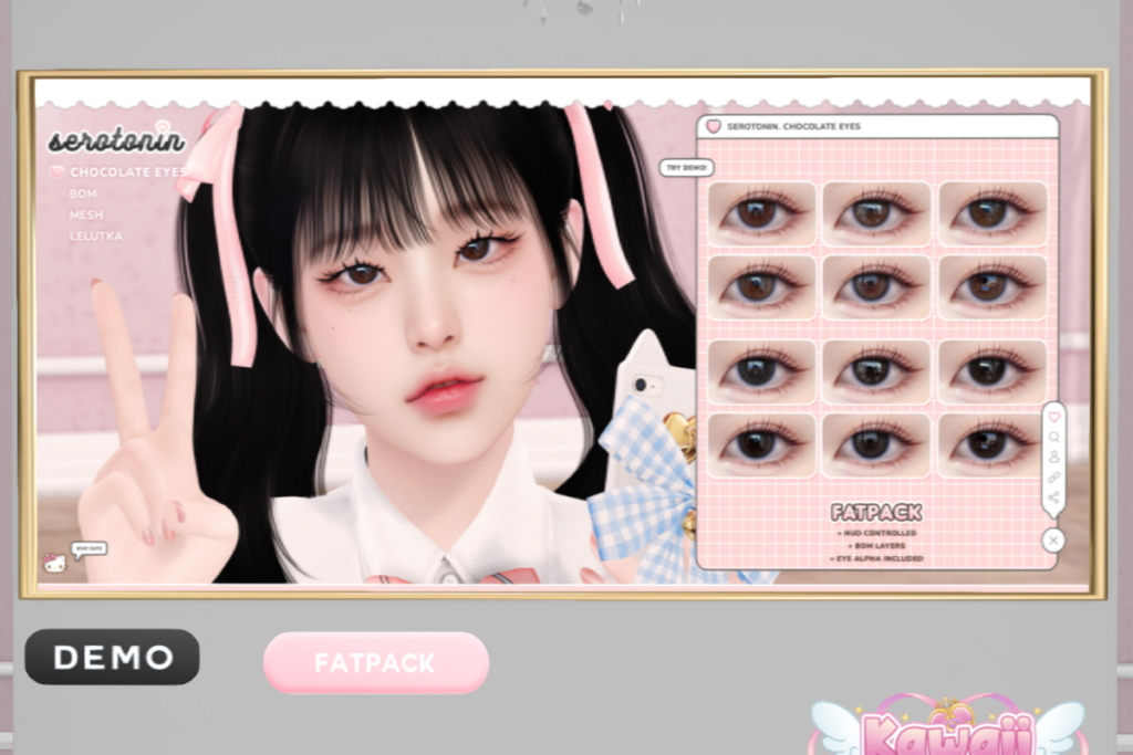 Chocolate Eyes - BOM/Lelutka, L$299