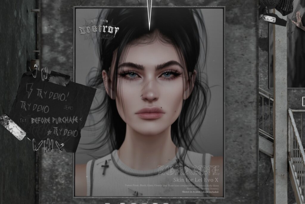 Roxanne Skin - EvoX, L$550 each/L$1200 FP