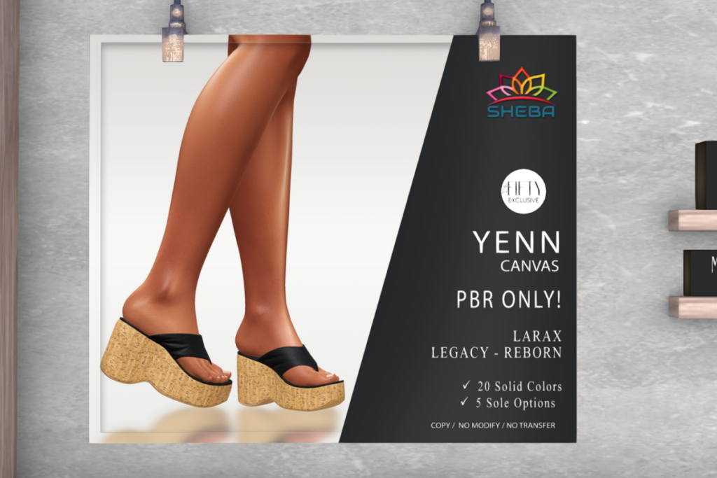 Yenn Shoes  - Legacy/MaitreyaX/Reborn, L$449 each/L$1199 FP