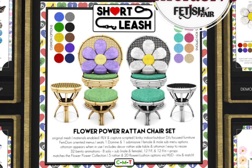 Flower Power Rattan Chair Set, L$1199