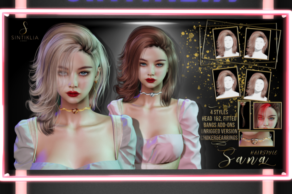 Sang Hair, L$350 each/L$750 FP