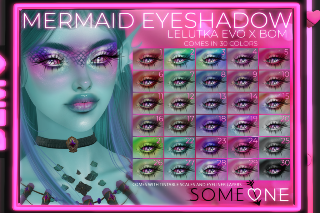 Mermaid Eyeshadow - EvoX, L$350