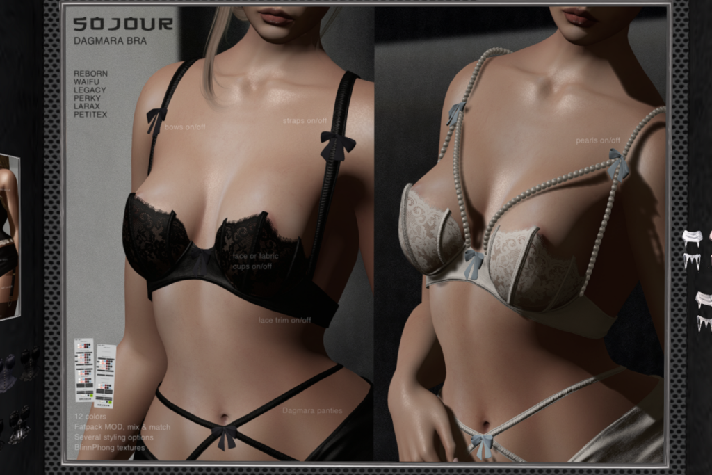 Dagmara Bra - Legacy/MaitreyaX/Reborn/+mods, L$230 each/L$999 FP