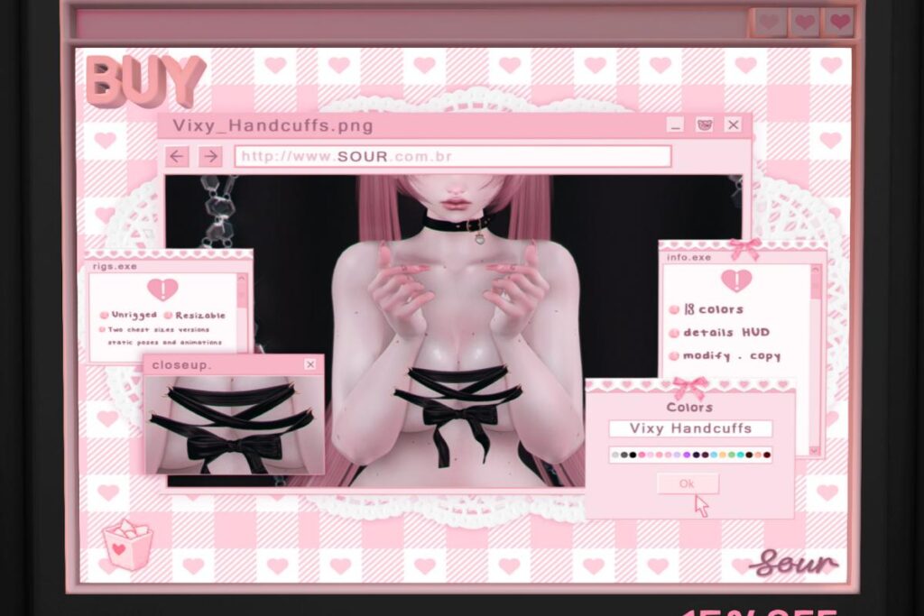 Vixy Handcuffs, L$300