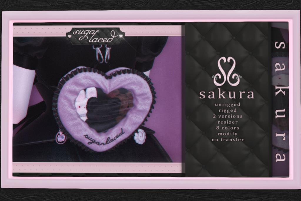 Sakura Bag, L$299 each/L$899 FP