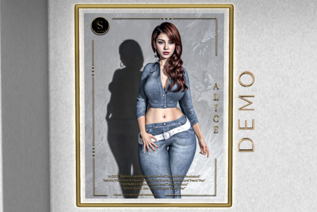 Alice Outfit - GenX/Inithium/Legacy/Maitreya/Peach/Reborn/Star/+mods, L$199 each/L$840 each FP