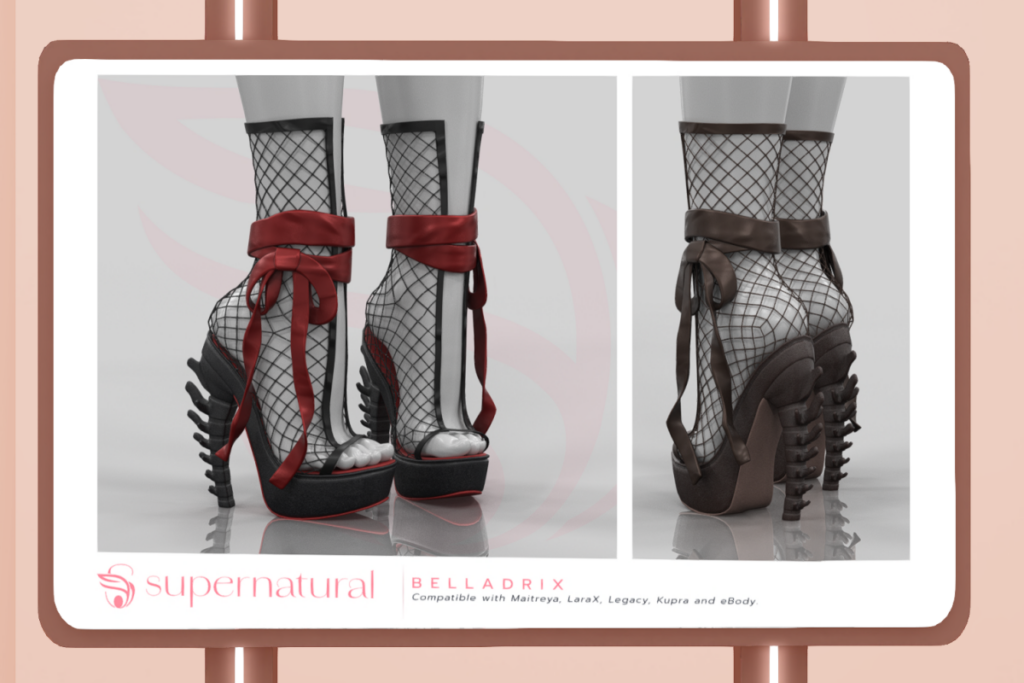 Belladrix Heels - Legacy/Maitreya/Reborn/+mods, L$228 each/L$1288 FP