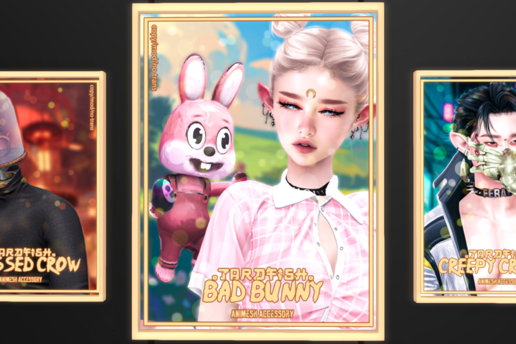 Bad Bunny Animesh Accessory, L$199 each/L$649 FP