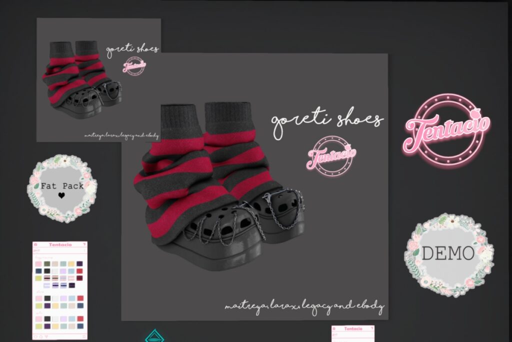 Goreti Shoes - Legacy/Maitreya/Reborn/+mods, L$245 each/L$1299 FP