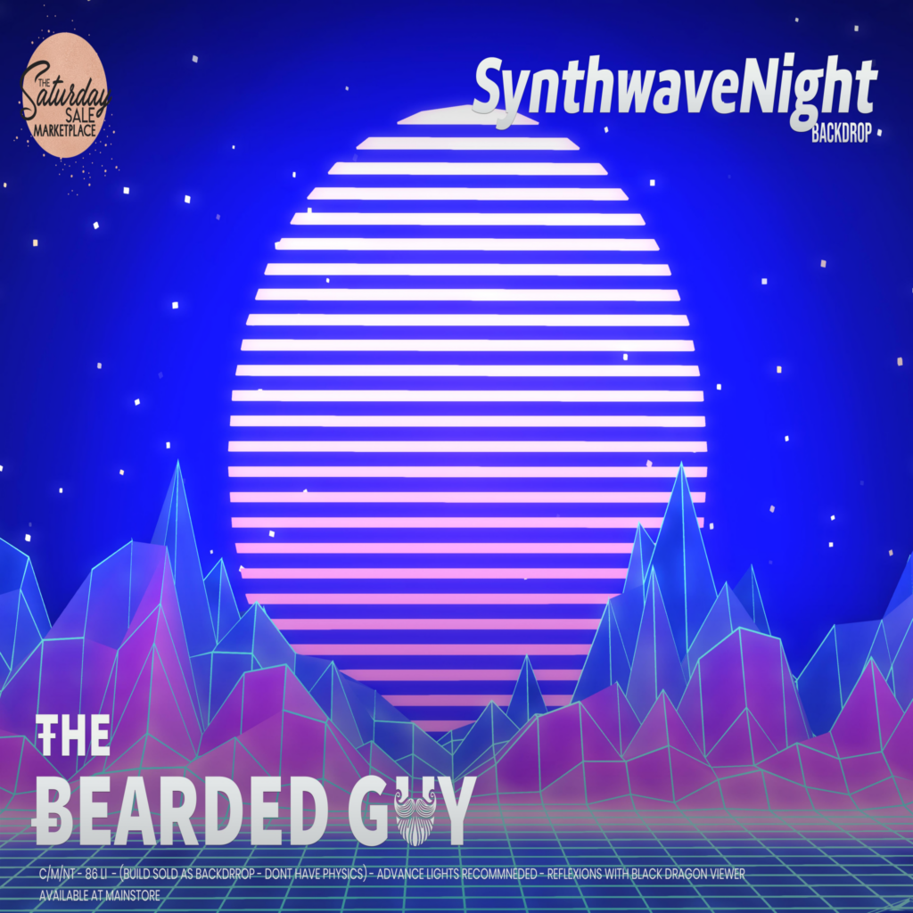 Synthwave Night Backdrop