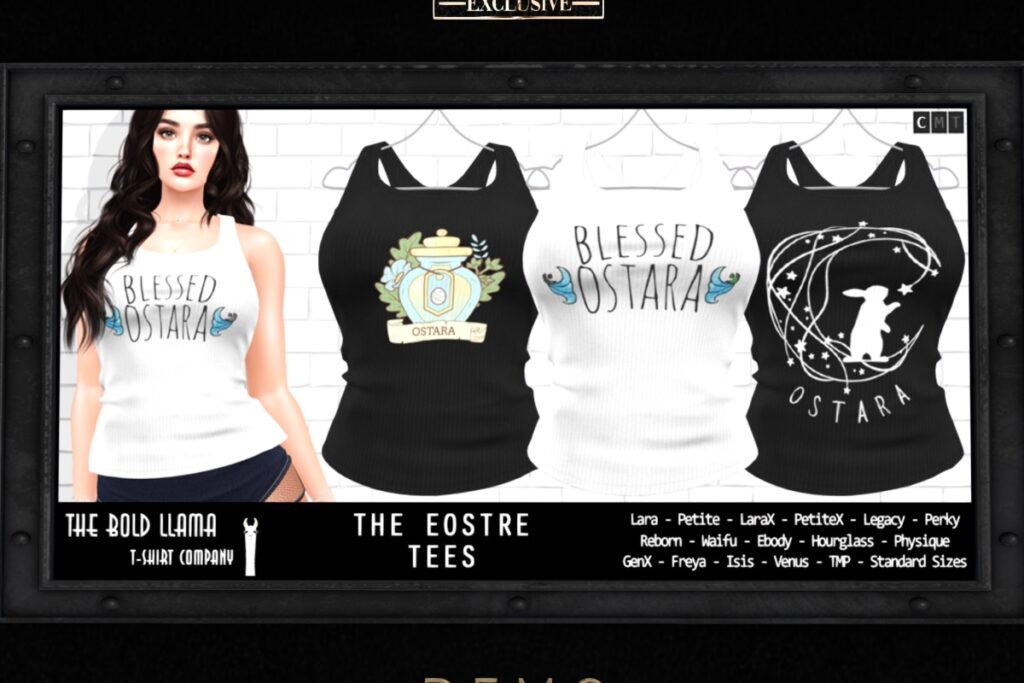 The Eostre Tees - see ad for fits, L$150