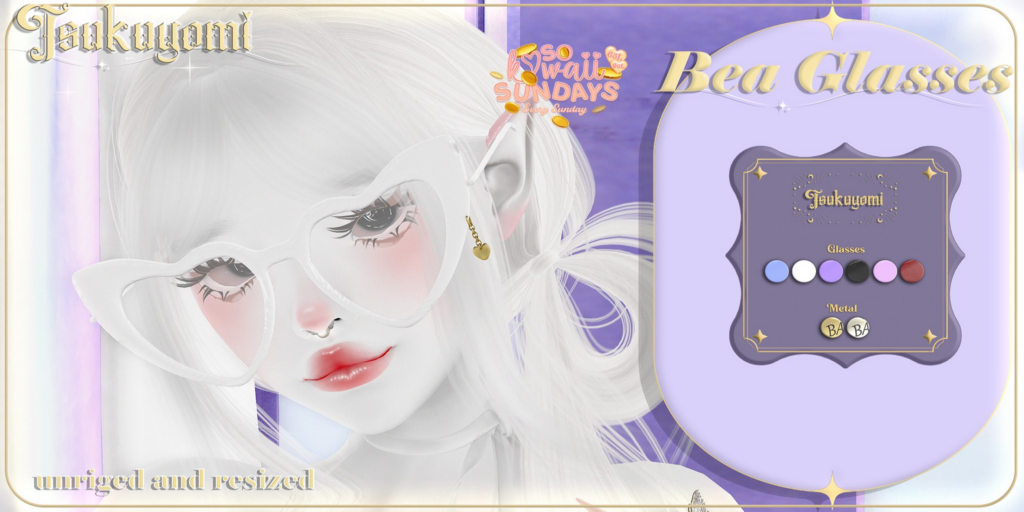 Bea Glasses	&lt;a href=&quot;http://maps.secondlife.com/secondlife/Crocus%20Island/44/49/26&quot;&gt;Teleport&lt;/a&gt;