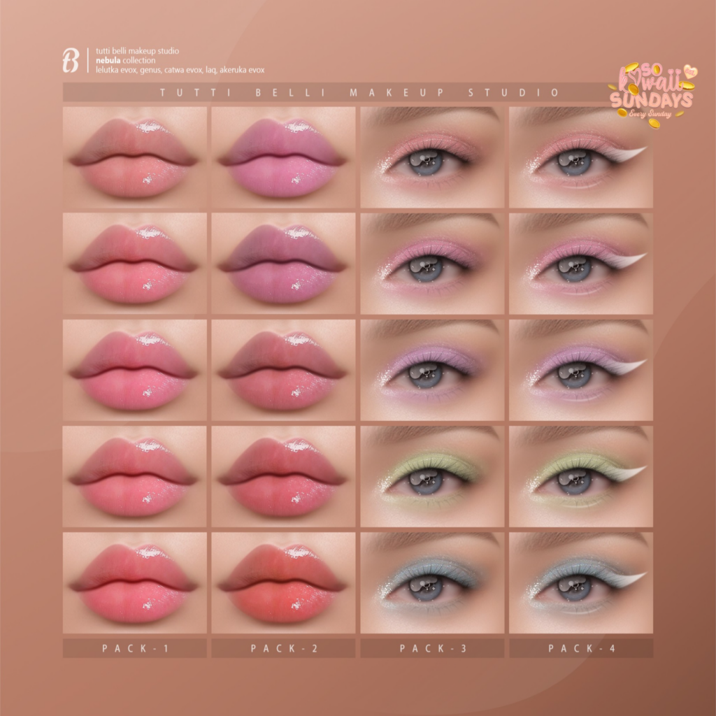 Nebula Collection Cosmetics - AkX/CatwaX/EvoX/Genus/LAQ	&lt;a href=&quot;http://maps.secondlife.com/secondlife/Malkine/110/166/293&quot;&gt;Teleport&lt;/a&gt;