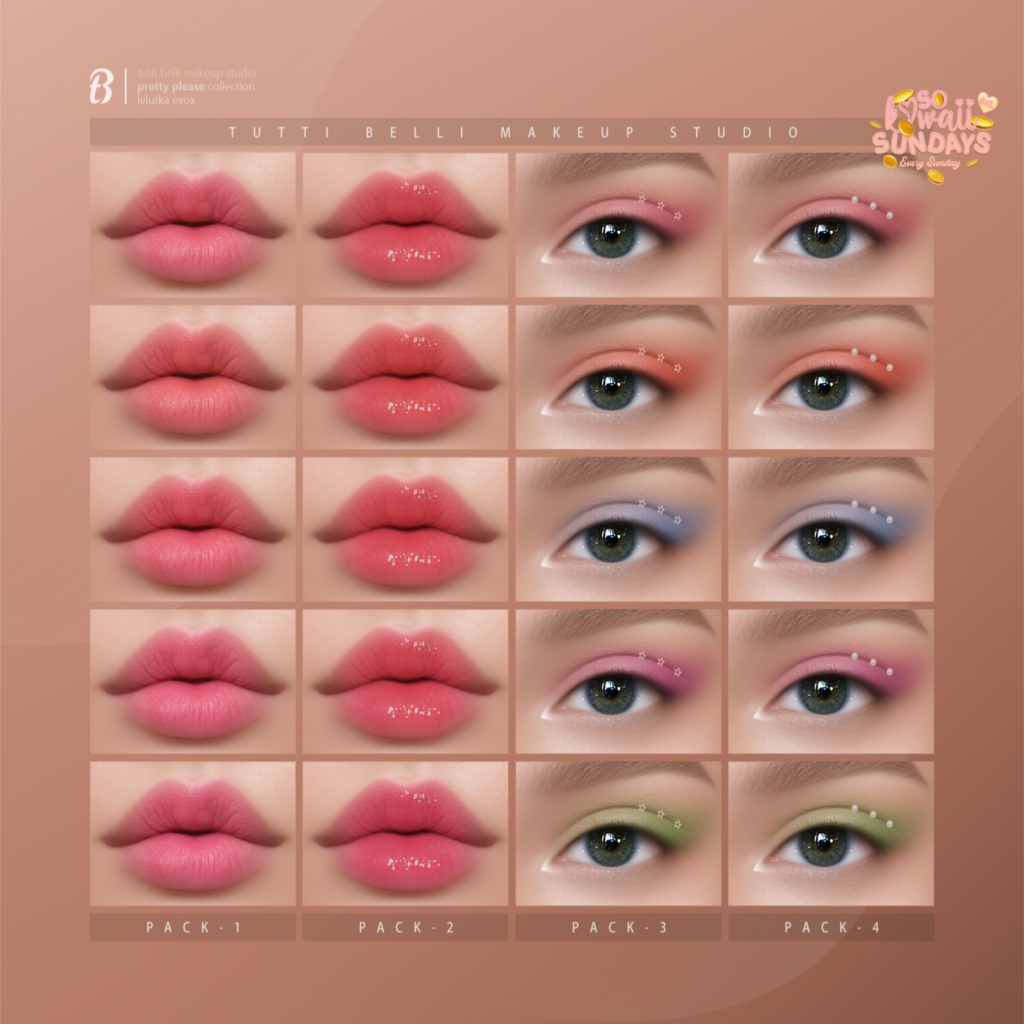 Pretty Please Collection Cosmetics - EvoX	&lt;a href=&quot;http://maps.secondlife.com/secondlife/Malkine/110/166/293&quot;&gt;Teleport&lt;/a&gt;