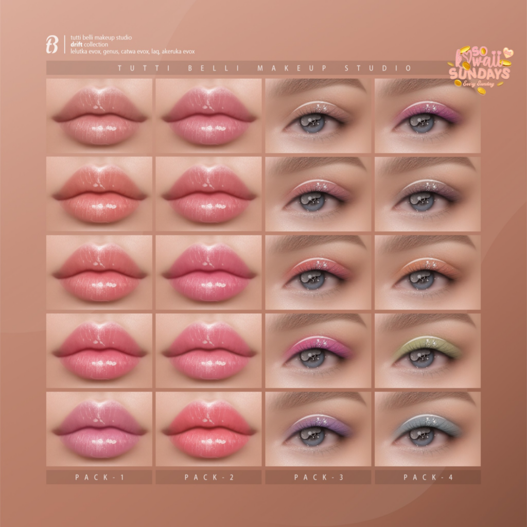 Drift Collection Cosmetics - AkX/CatwaX/EvoX/Genus/LAQ	&lt;a href=&quot;http://maps.secondlife.com/secondlife/Malkine/110/166/293&quot;&gt;Teleport&lt;/a&gt;