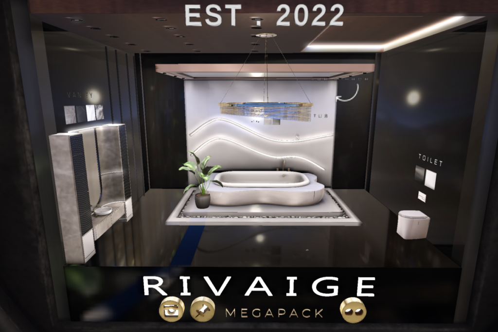 Rivaige Bathroom Set, L$275-L$699 each/L$2999 MP