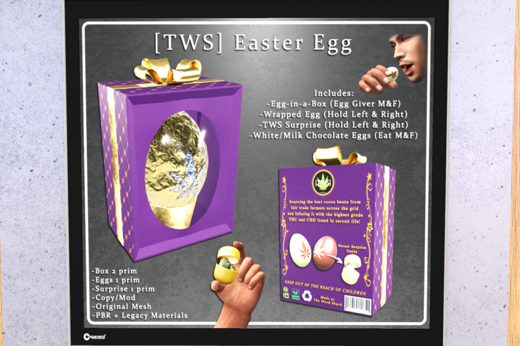 Easter Egg Holdable, L$299
