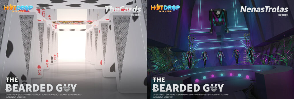 The Cards &amp; Nenas Trolas Neon Backdrops