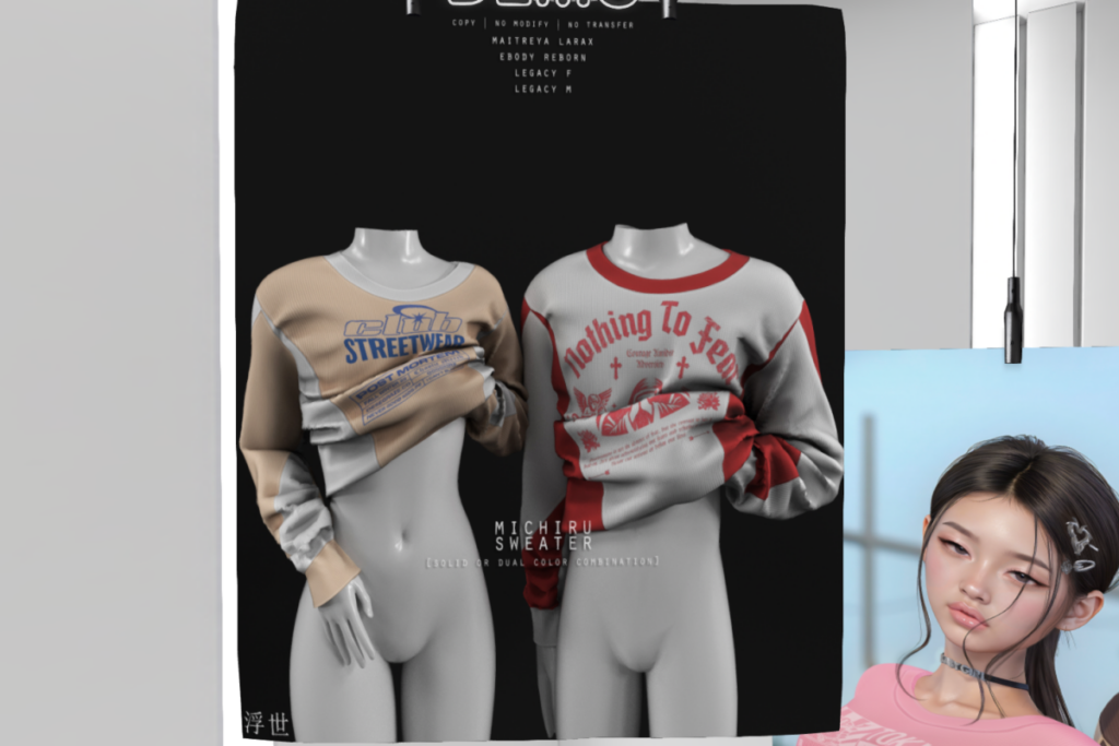 Michiru Sweater - Legacy F+M/MaitreyaX/Reborn, L$499