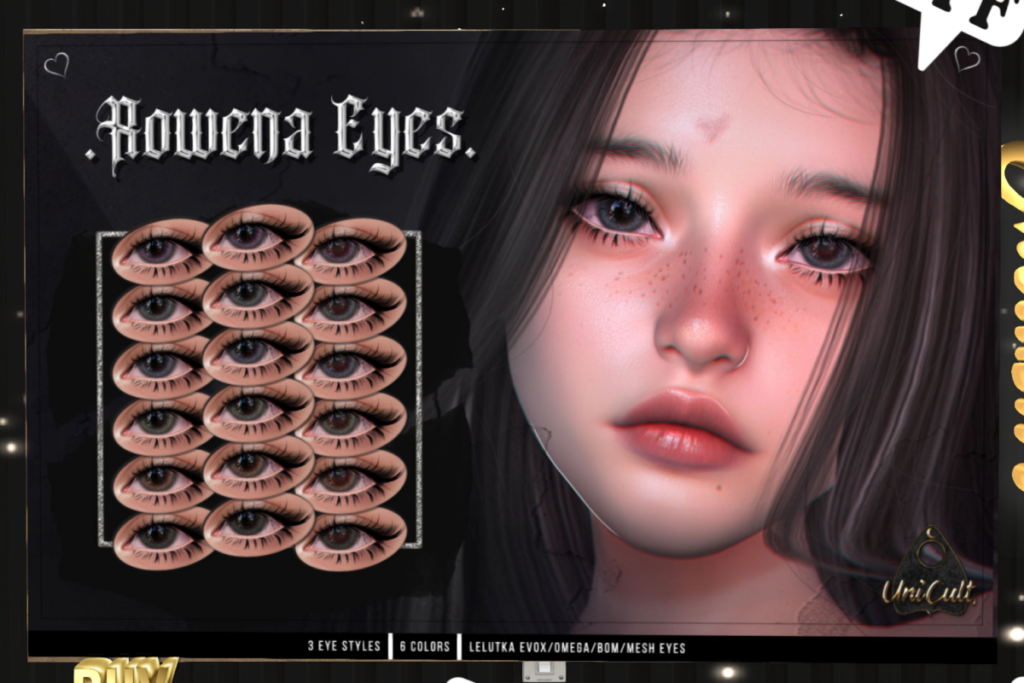 Rowena Eyes - BOM/EvoX/Mesh/Omega, L$97